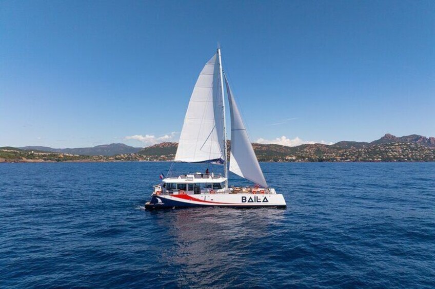 Brunch at sea in Catamaran in the Esterel Saint Raphael