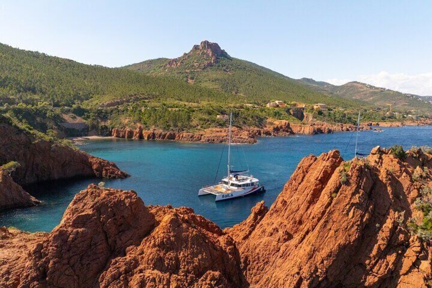 Brunch at sea in Catamaran in the Esterel Saint Raphael