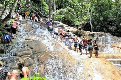 Dunn's River Falls & Park and Green Grotto Caves Combo