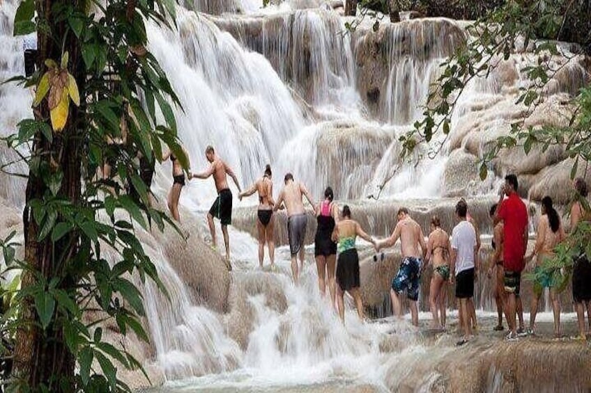Dunn's River Falls & Park and Green Grotto Caves Combo