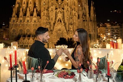 Romantic dates and proposals with a view of the Sagrada Familia.