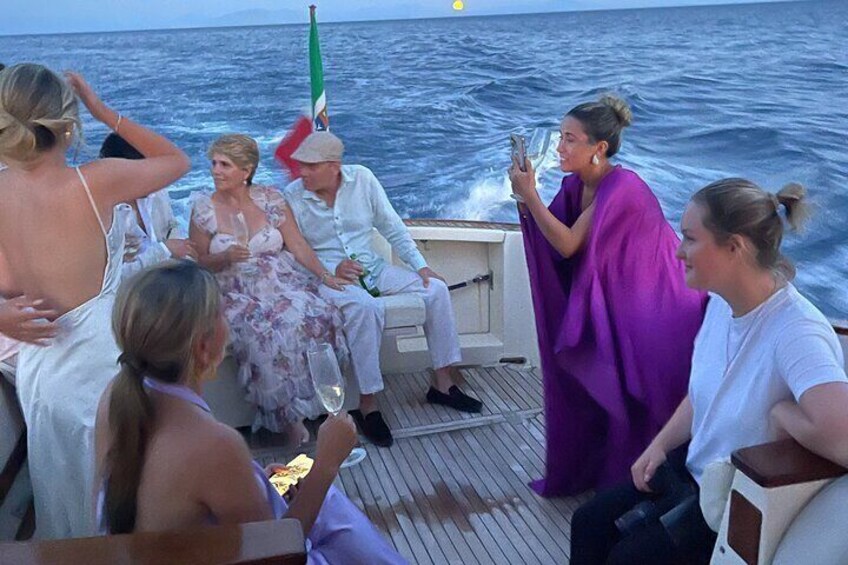 Private Sunset Boat Tour from Positano Praiano or Amalfi 