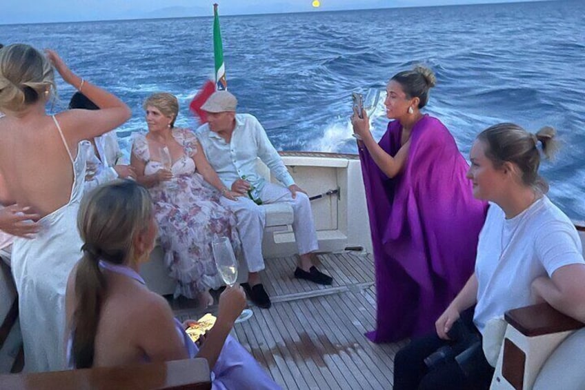 Private Sunset Boat Tour from Positano Praiano or Amalfi