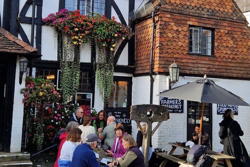 Stop for a dring or pub lunch in a village pub.