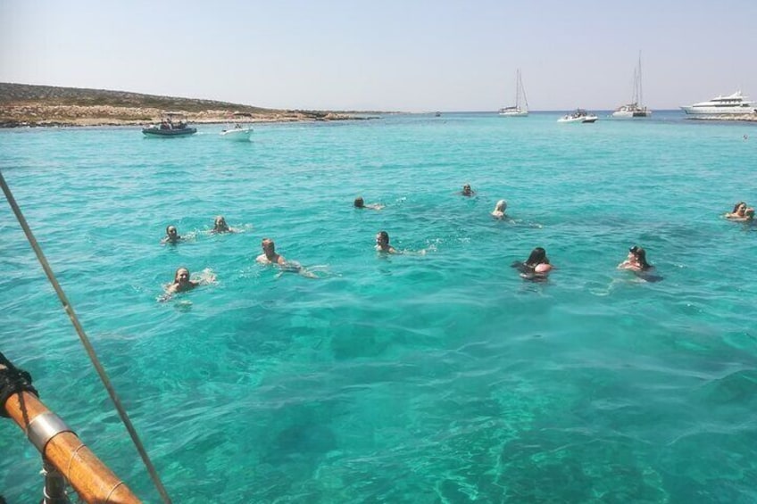 Shared Sunset Boat Tour to Paroikia Bay Paros Greece