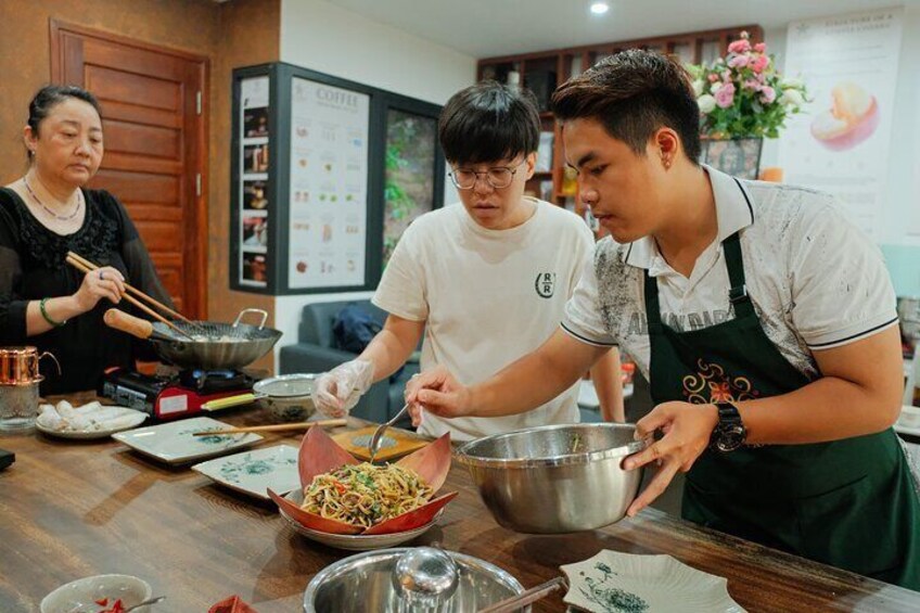 Experience Hanoi Cooking Class with Free Wine Tasting