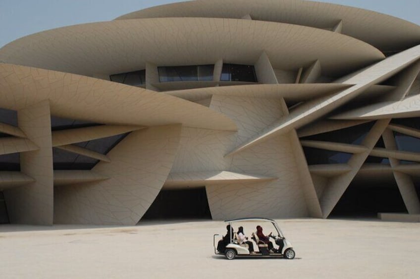 The architecture designed of National museum Qatar