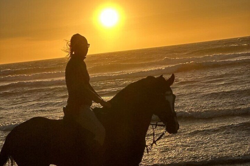 Horseback Riding at Sunset