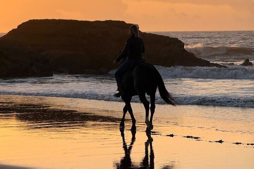 Horseback Riding at Sunset