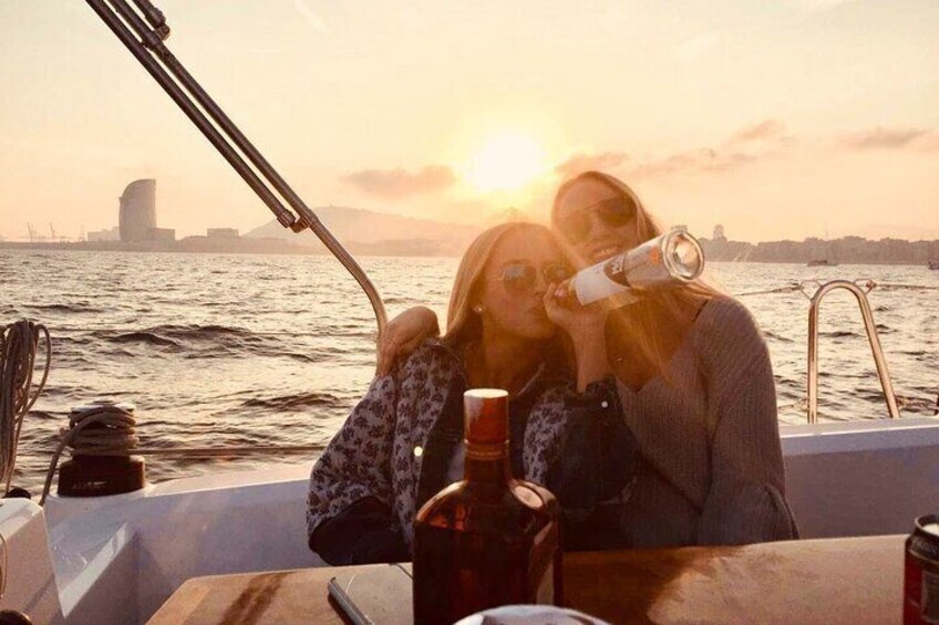 Barcelona Sunset Private Sailing and Live Spanish Guitar