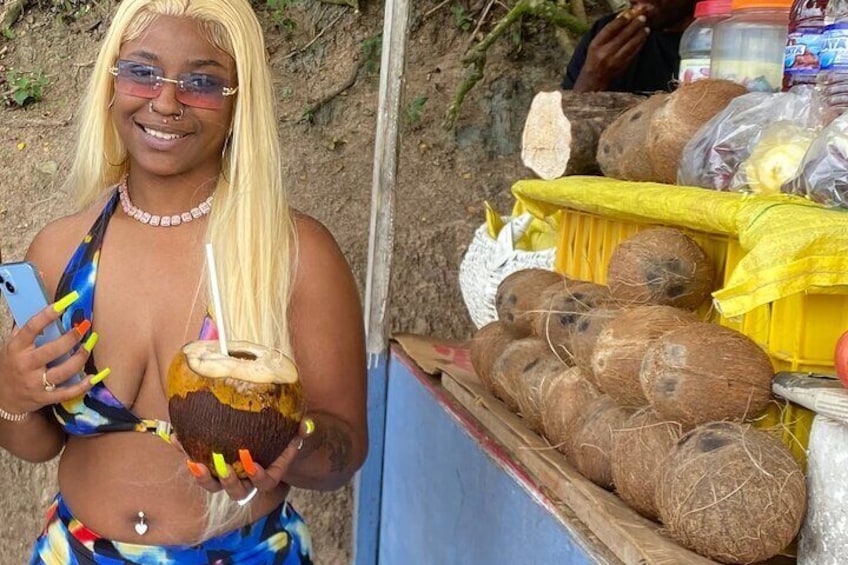 Coconut water Jamaican style