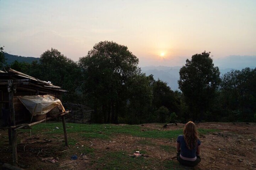 Sunset in Lahu Village