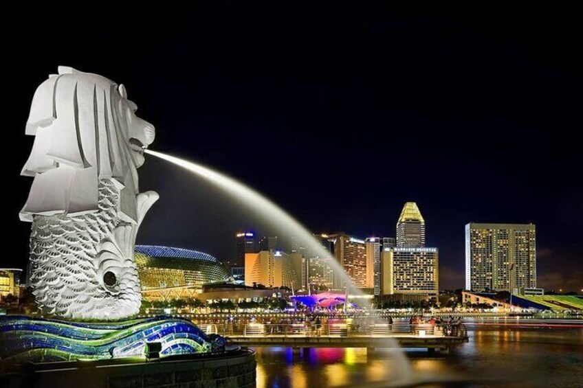 Merlion Park at Night