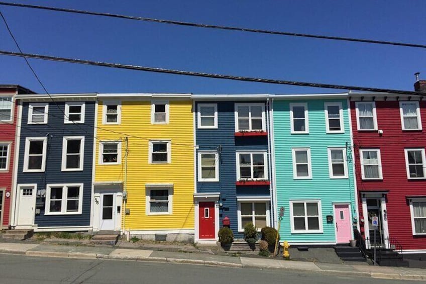 Colorful Houses in Downtown St. John's