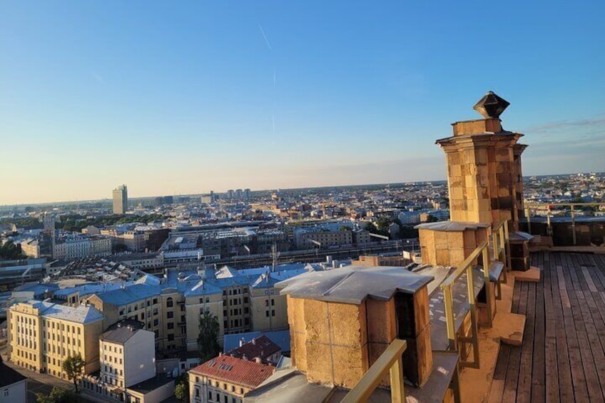 Panorama Riga top view of Riga City