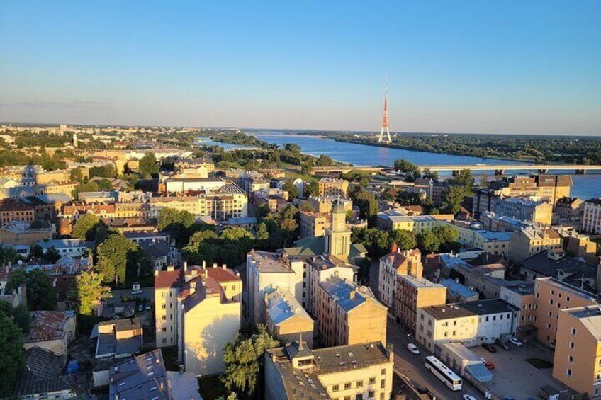 Panorama Riga top view of Riga City
