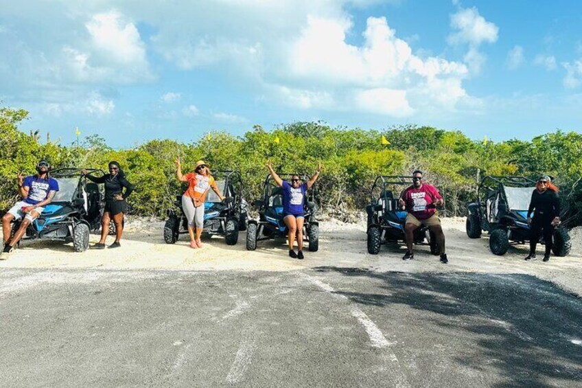Our Guests posing for a pic before leaving the hole
