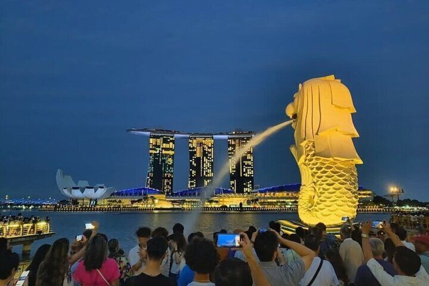 Merlion Park at Night