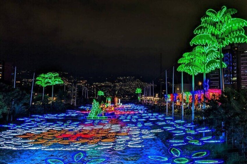 Night Tour Christmas Lights in Medellin