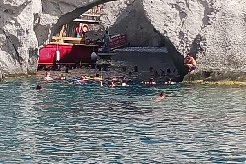 Paros, Antiparos and Despotiko Shared Boat Tour
