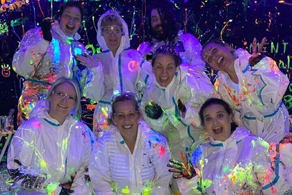 Glow In The Dark Painting With Friends