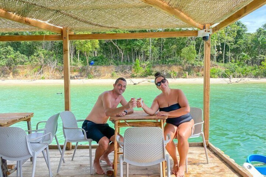 Starfish Beach Trip Car and Boat Transfer to Floating Bar