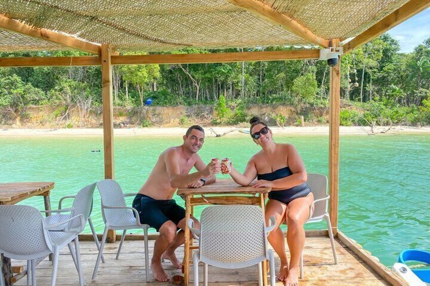 Starfish Beach Trip Car and Boat Transfer to Floating Bar