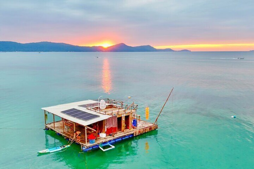 Starfish Beach Trip Car and Boat Transfer to Floating Bar