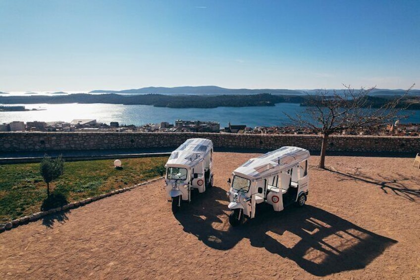 Šibenik 3 Fortresses and Panorama Tour in Croatia by Tuk Tuk