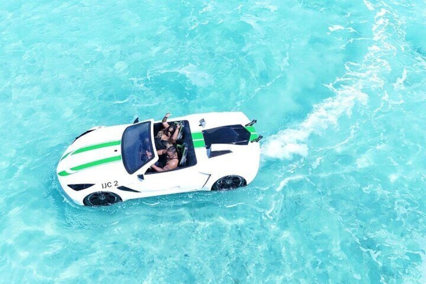 Glide across crystal-clear waters in a jetcar – the ultimate island thrill!