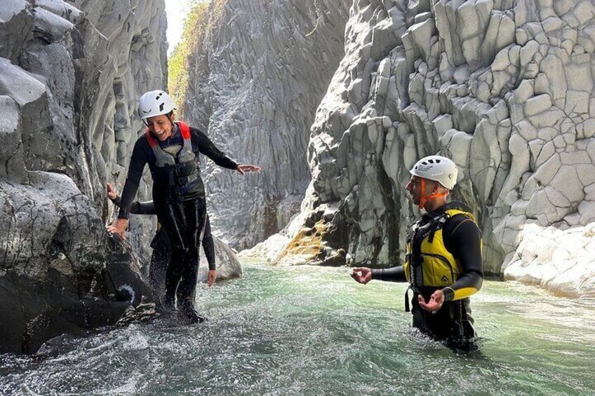 Taormina: Body rafting along the Alcantara River