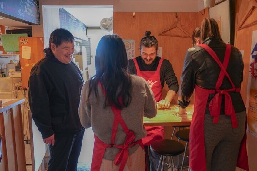 Kyoto Ramen and Gyoza Cooking Class with Professional Chefs
