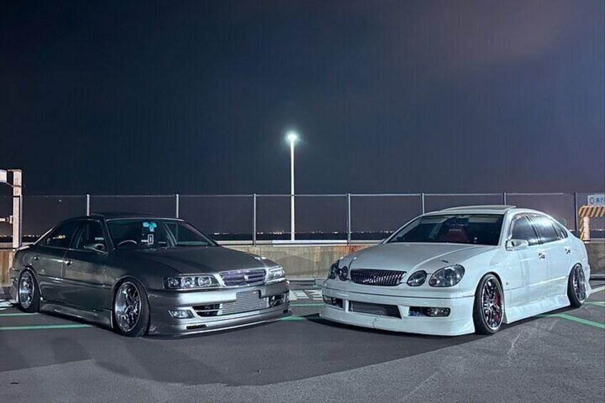 Daikoku Parking Tokyo URUSAI JDM TOUR on R35 or Chaser