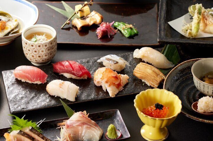 Exclusive 12 Course Omakase Sushi Experience in Osaka