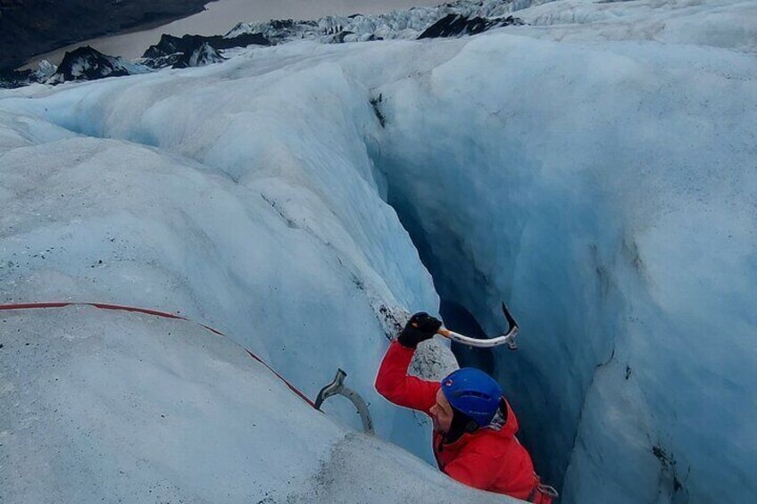 Small-Group Ice Climbing and Glacier Hiking in Solheimajokull