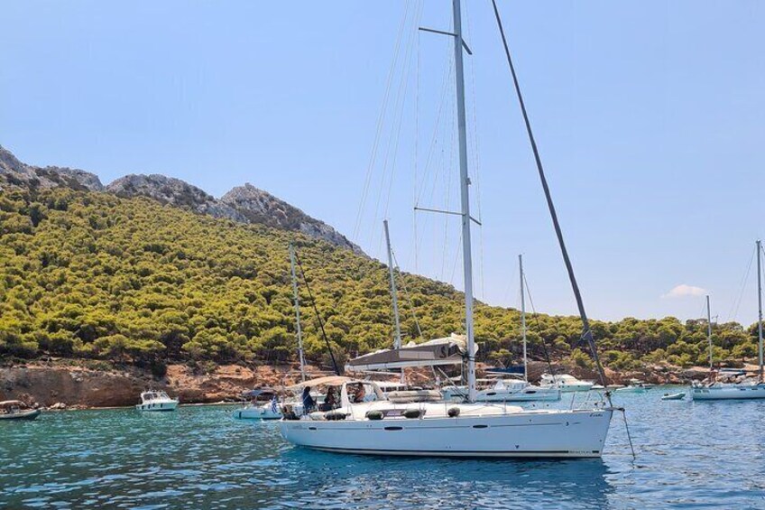 Rhodes Half-Day Catamaran Cruise with Lunch