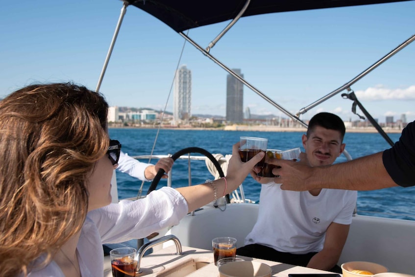 Picture 1 for Activity Barcelona: 1,5-Hour Sunset Cruise with Cava & Wine
