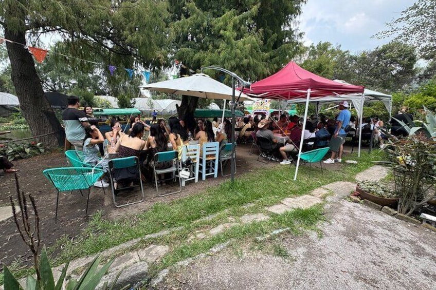 Boat Tour in Mexico City and Mezcal Party with food and drinks