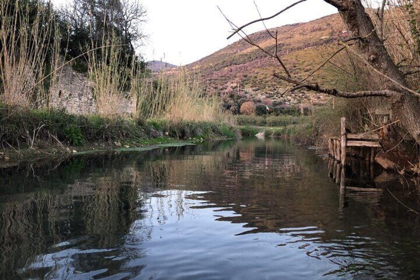Private canoe tour on the River Cavata high sources