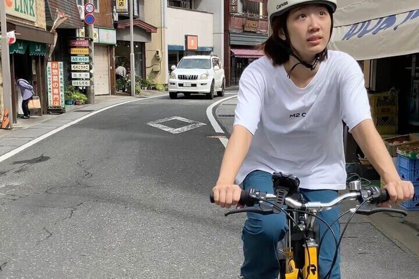 Cycling around onsen towns