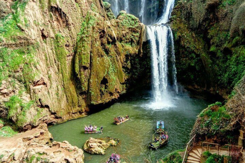 Ouzoud Waterfalls Guided Tour with Boat Ride and Scenic Views