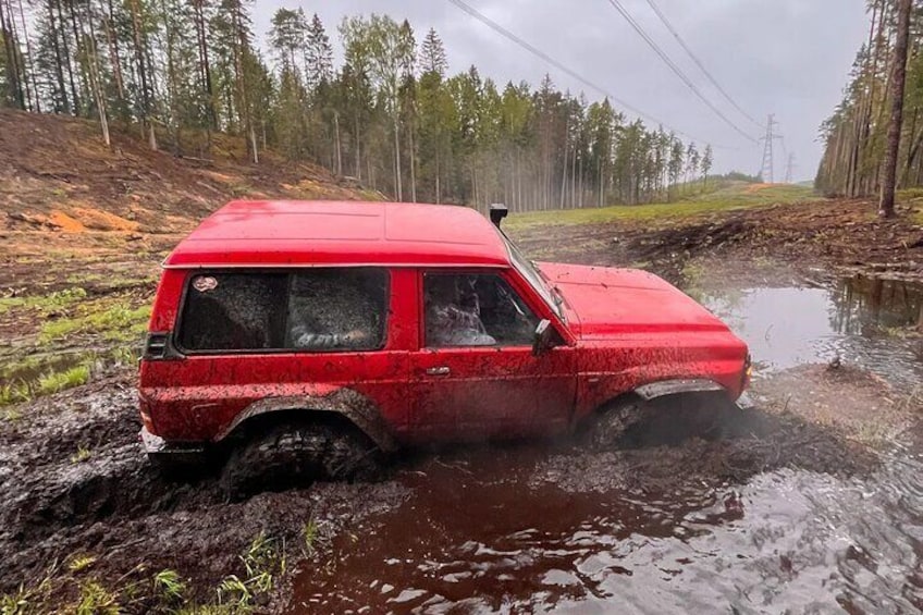 Off-Road Adventure in the Forest with Pick-Up from Riga