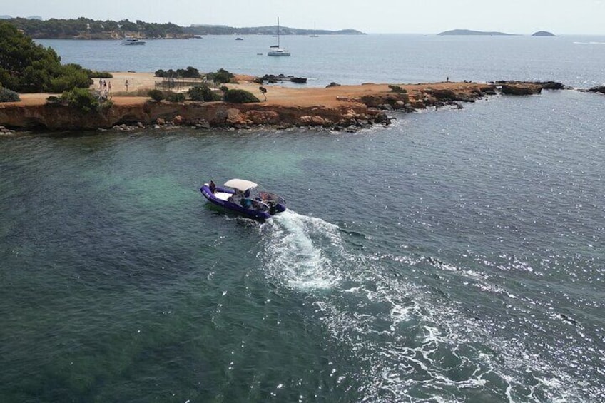 Private Tour North of Ibiza Coves, Beaches and Tagomago Island