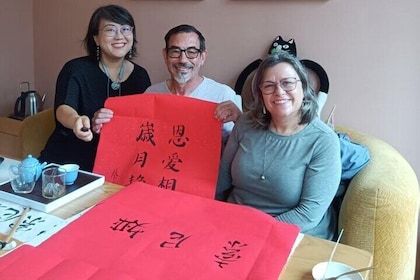 China Calligraphy and Tea Art Experience in Shanghai City Centre