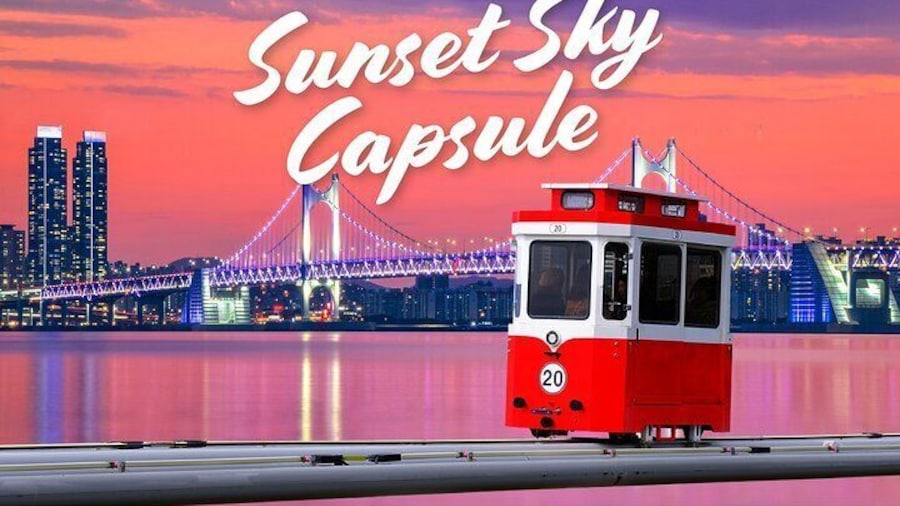 Sunset Haeundae Sky Capsule and Busan Night view Tour from Busan