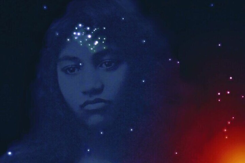 Maiden with Matariki (Pleiades in her hair)