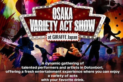 Osaka Dotonbori District Nightlife Tour Variety Act Show