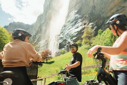 Interlaken to Lauterbrunnen E bike Tour Valley of 72 Waterfalls