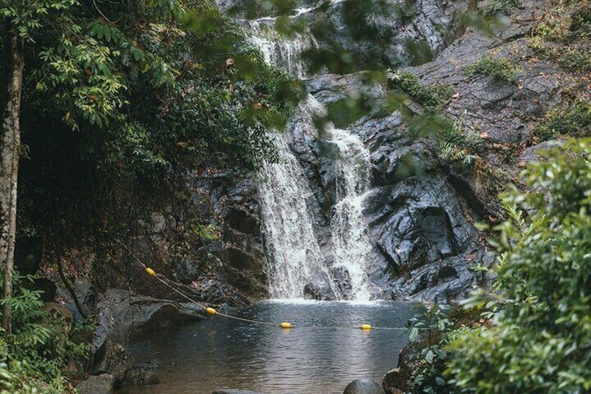 Bamboo Rafting, Temple and Waterfalll in Phang Nga Nature Escape
