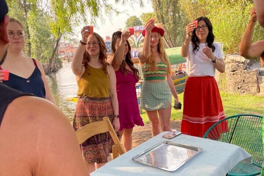 Ideal for small groups on the Mexico City boat trip